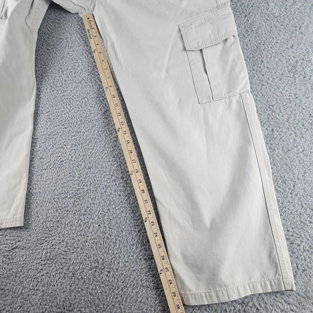 Levis Cargo Pants Mens 35x30* Khaki Silvertabs Vintage Y2K Baggy Chino Skater